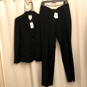 J Crew Navy Pinstripe Pants Suit
